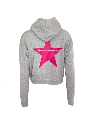 Roberto Geissini Star Hoodie Grau Pink