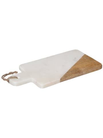 Secret de Gourmet Schneidebrett GEOM HYGGE, Marmor in Weiß, (B) 30,5 x (H) 1,4 x (L) 15,2 cm