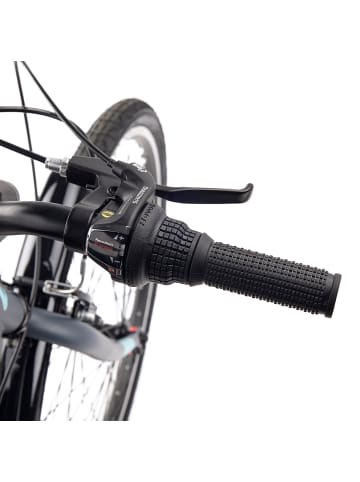 S'COOL Kinderfahrrad - chiX 26 Zoll 6-Gang | ab 10 Jahre - Dark Grey/Aqua