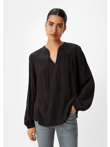 comma CI Bluse langarm in Schwarz