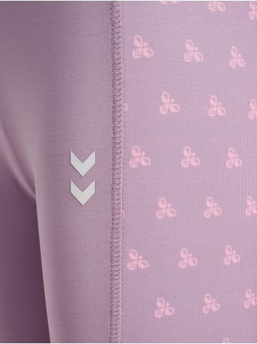 Hummel Kinder Leggings "Mix Mid Waist Tights" in Lila