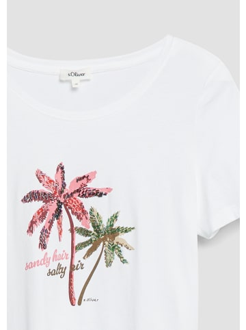 s.Oliver T-Shirt in 01D0_weiß