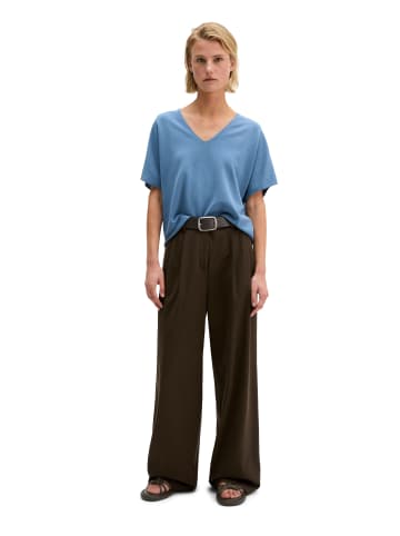 Marc O'Polo Kurzarm-Pullover loose in Provincial Blue