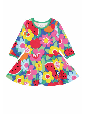 Toby Tiger Skater Kleid mit Sommer Print in bunt