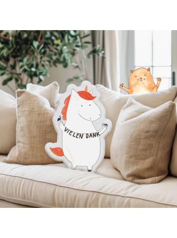 Mr. & Mrs. Panda kissen tier Einhorn Dankeschön ohne Spruch in Weiß