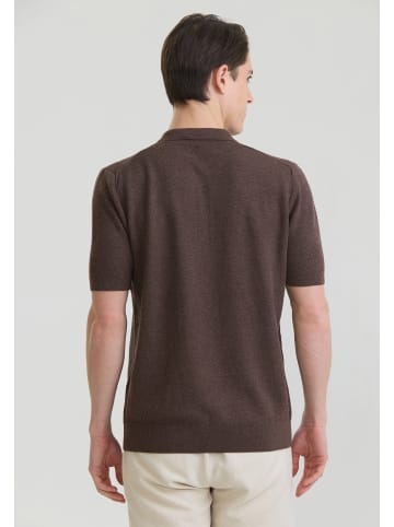 Felix Hardy Polo Shirt Kurzarm in braun