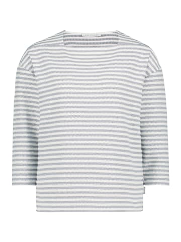 BETTY & CO Ringelshirt mit U-Boot-Ausschnitt in Dunkelblau/Weiß