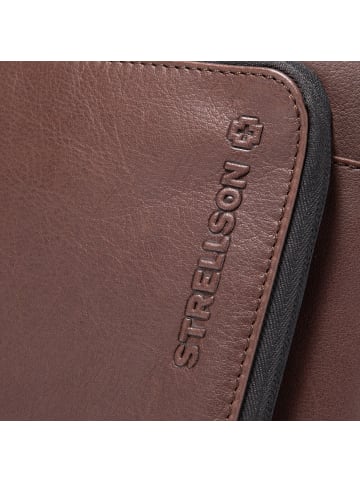 Strellson Charles Aktentasche Leder 39 cm Laptopfach in brown