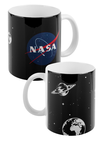 United Labels NASA Tasse - Universe - Kaffeetasse aus Keramik 320 ml in schwarz