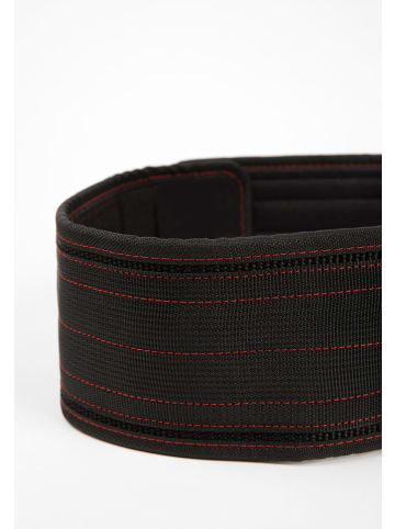 Gorilla Gewichthebergürtel - Nylon 4 Zoll - Schwarz/Rot Genäht