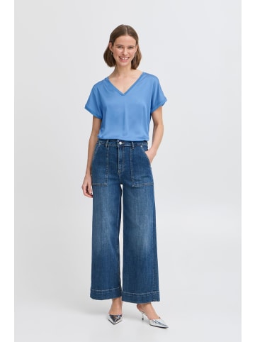 b. young Kurzarm-Bluse BYSELITA Regular fit in Blue Horizon