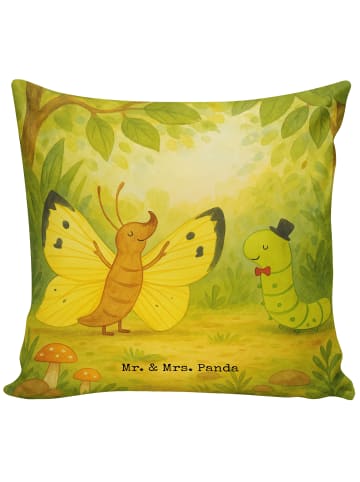 Mr. & Mrs. Panda kuschelkissen 40x40 Raupe Schmetterling Design ... in Weiß
