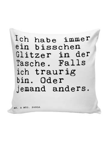 Mr. & Mrs. Panda Kissen 40x40 Ich habe immer ein... mit Spruch in Weiß