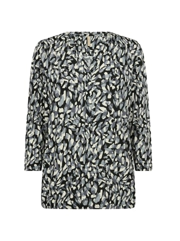 soyaconcept T-shirt SC-FELICITY AOP 474 in 9999C BLACK COMBI