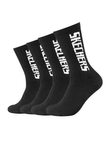 Skechers Socken Unisex Tennis Sock cushioned line 4p in Black