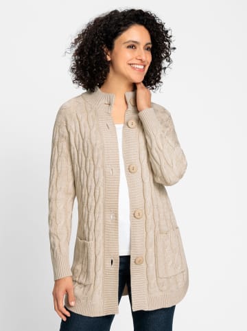 WITT WEIDEN Long-Strickjacke in sand