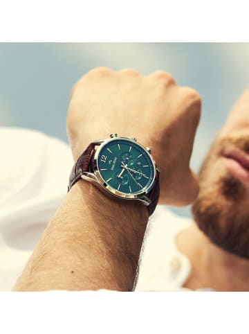 Mats Meier Quartzuhr Grand cornier in Braun