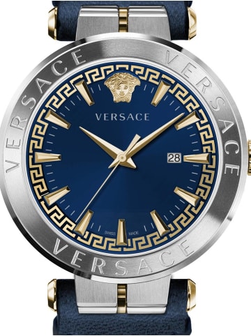 Versace Armbanduhr AION silberfarben in blau