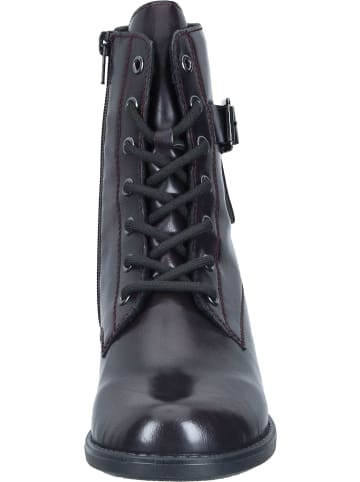 rieker Schnürstiefeletten in schwarz-rot