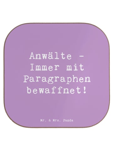Mr. & Mrs. Panda Untersetzer Tasse Spruch Anwalt Paragraphen mit... in Lavendeltraum
