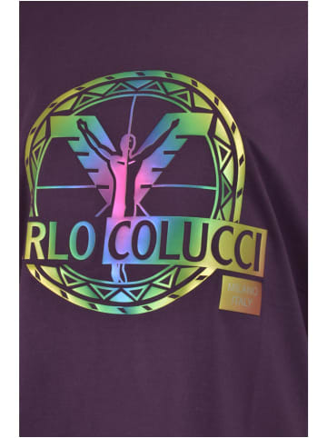 Carlo Colucci T-Shirt Caon in Lila