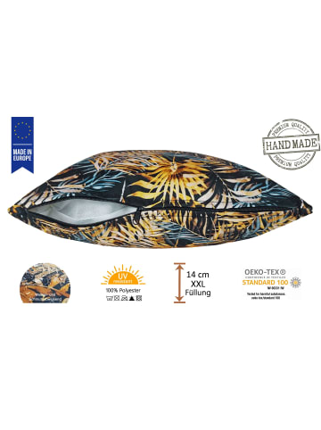 JACK Outdoor Dekokissen Motiv 30x50cm inkl. XXL Füllung in Blatt Gold