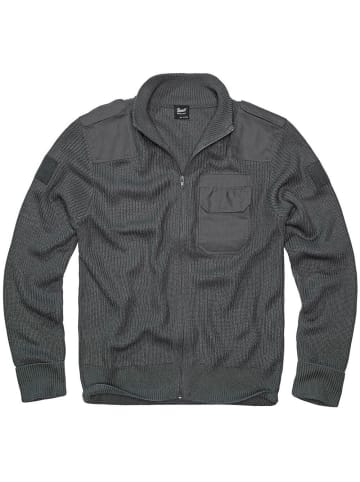 Brandit Strickjacke / Cardigan "BW Cardigan" in Grau