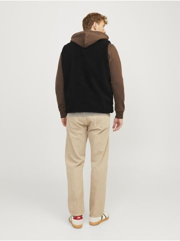 Jack & Jones Teddyfell Weste in Black