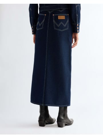 Wrangler Jeansrock Western Midi in Dark Orbit