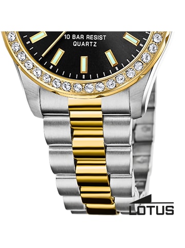 Lotus Chronograph-Armbanduhr Lotus Classic silber, gold mittel (ca. 32,5mm)