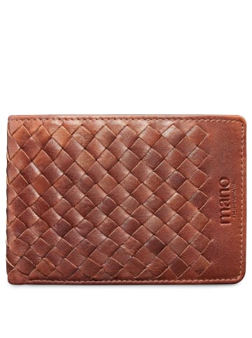 mano Don Luca - Geldbörse 13 cm (cognac) in cognac