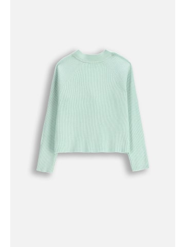 Coccodrillo Strickjacke mit Reißverschluss in in Minzfarbe