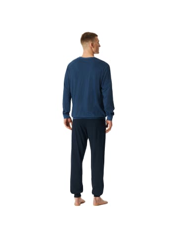 Schiesser Pyjama in Blau