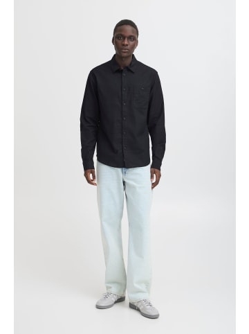 BLEND Leinenhemd BHBAY LINEN in Schwarz