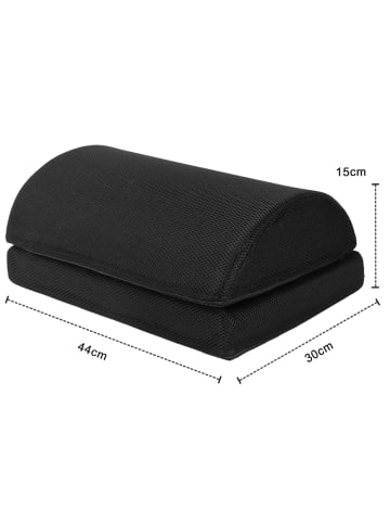 Intirilife Ergonomische Fußstütze in Schwarz