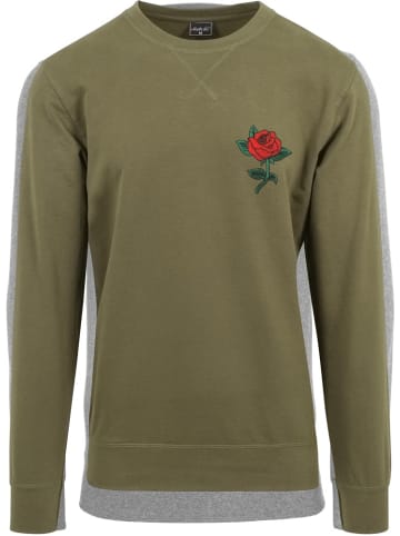 Mister Tee Pullover "Rose Crewneck" in Grün