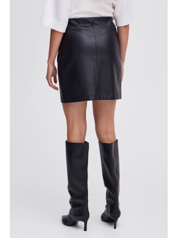 b.young Lederimitatrock BYDAJA SHORT SKIRT - 20814268 schicker Minirock aus Kunstleder in black denim