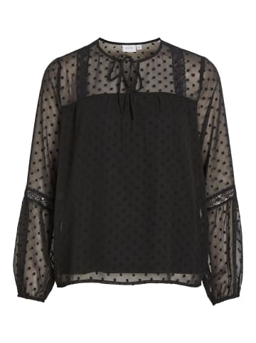 Vila Langarmbluse in Black