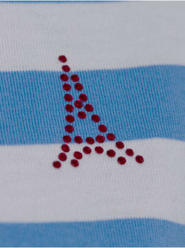 Marie Lund Shirt in blau ecru