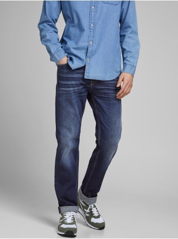 Jack & Jones Regular Fit Jeans Mid Waist Basic JJICLARK JJORIGINAL in Blau