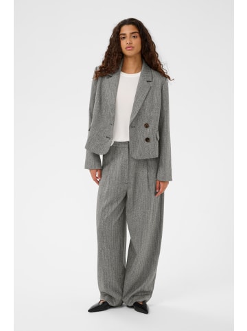 Soaked in Luxury Blazer SLNanine Gerade Passform in Grey Herringbone