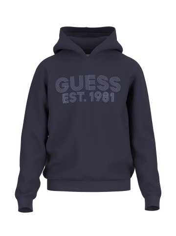 Guess Hoodie 'BEAU' in blau