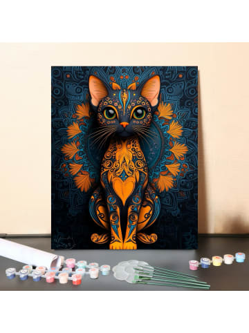 ARTNANAS DIY Malen nach Zahlen Set-"Musterkatze" 