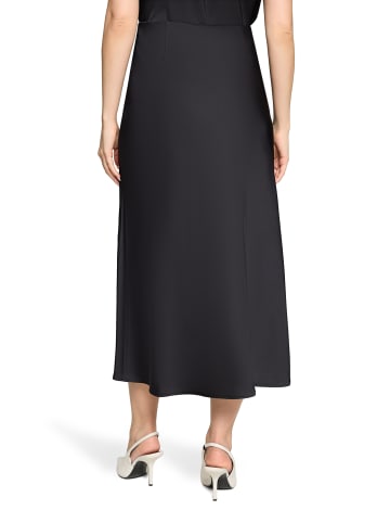 Vera Mont Satinrock wadenlang in Schwarz