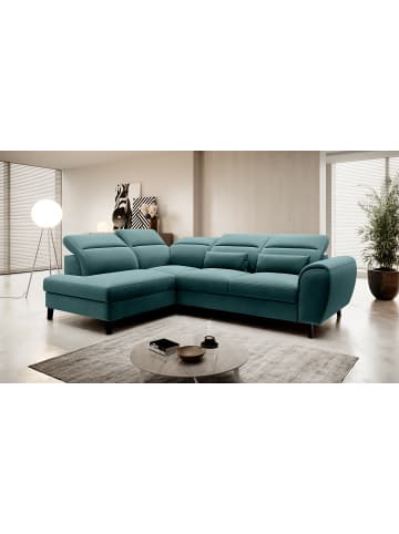 MF Design Nobel Recamiere Links in Grün -  (L) 265 x (B) 265 x (H) 100 cm