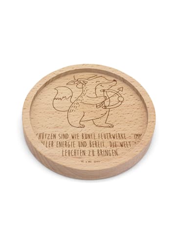 Mr. & Mrs. Panda gläseruntersetzer Schütze Astrologie mit Spruch in Transparent