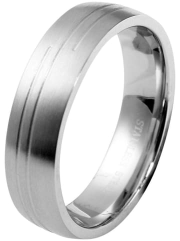 Adeliás Herren Ring aus Edelstahl in silber