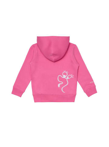 smiler. Kapuzensweatshirtjacke mini-grin. in PINK