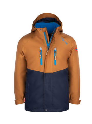 Trollkids 3in1 Jacke "Bryggen" in Bronze/Marineblau