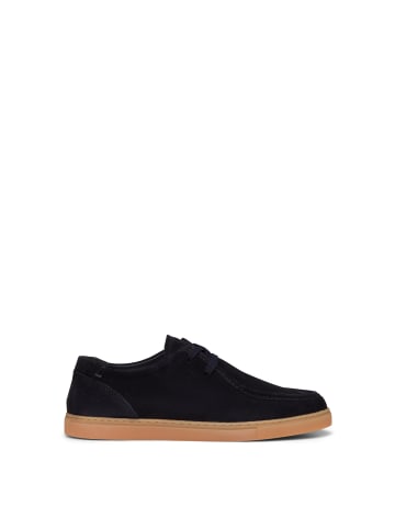 Marc O'Polo Slipper Model Karo im Wallabee-Stil in Dark Navy